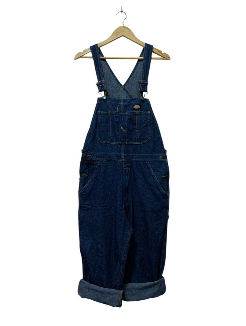 Dickies - Overall - Bib (Category: Vests) located in Quezon. Submitted by _sprezzatura (Listing ID 1384765271, Image 1). Description: Dickies Overall Size small on tag Dimensions: Pit to pit - 16.5” Length - 57.5” Inseam - 26” Thigh - 12” Knee - 10” Leg opening - 8” Excellent condition .