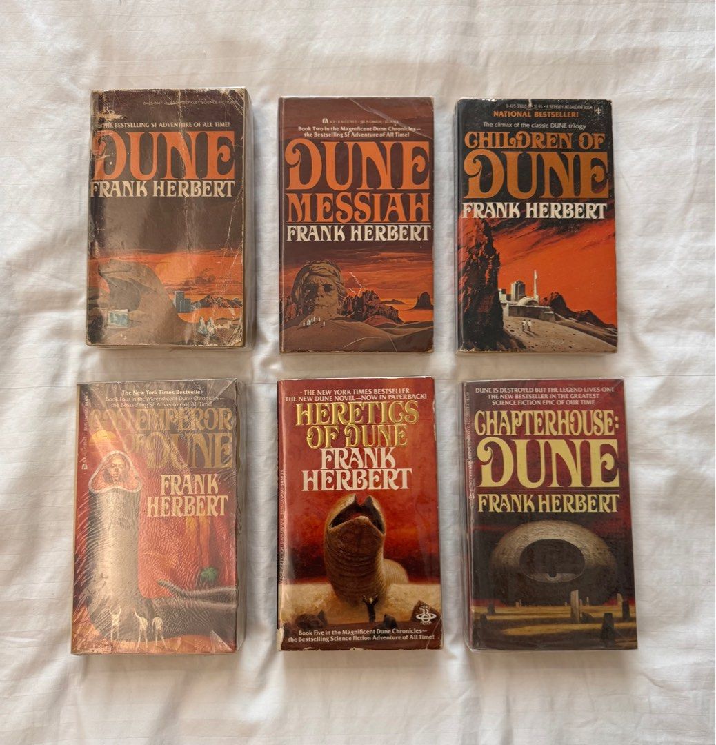 Dune Series by Frank Herbert (Category: Storybooks) located in Paranaque City. Submitted by somegooodstuff (Listing ID 1384804573, Image 1). Description: Sold as a set In good condition..