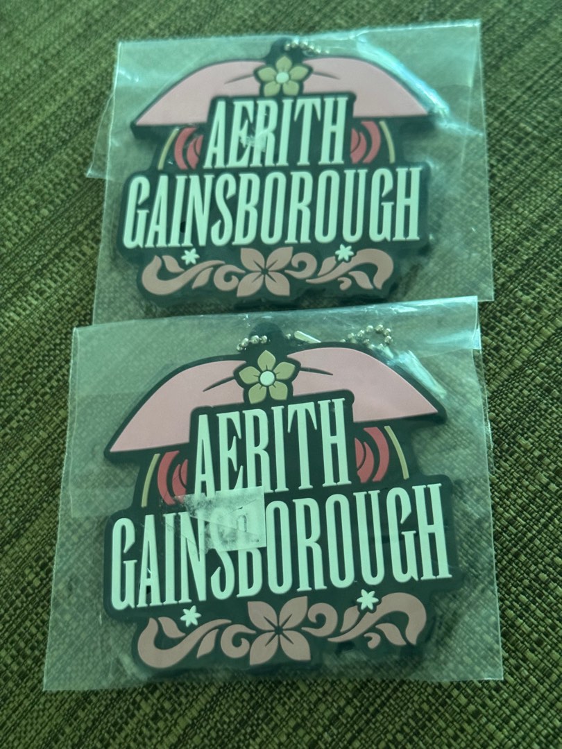 Final Fantasy Aerith Gainsborough rubber keychain, Everything Else ...