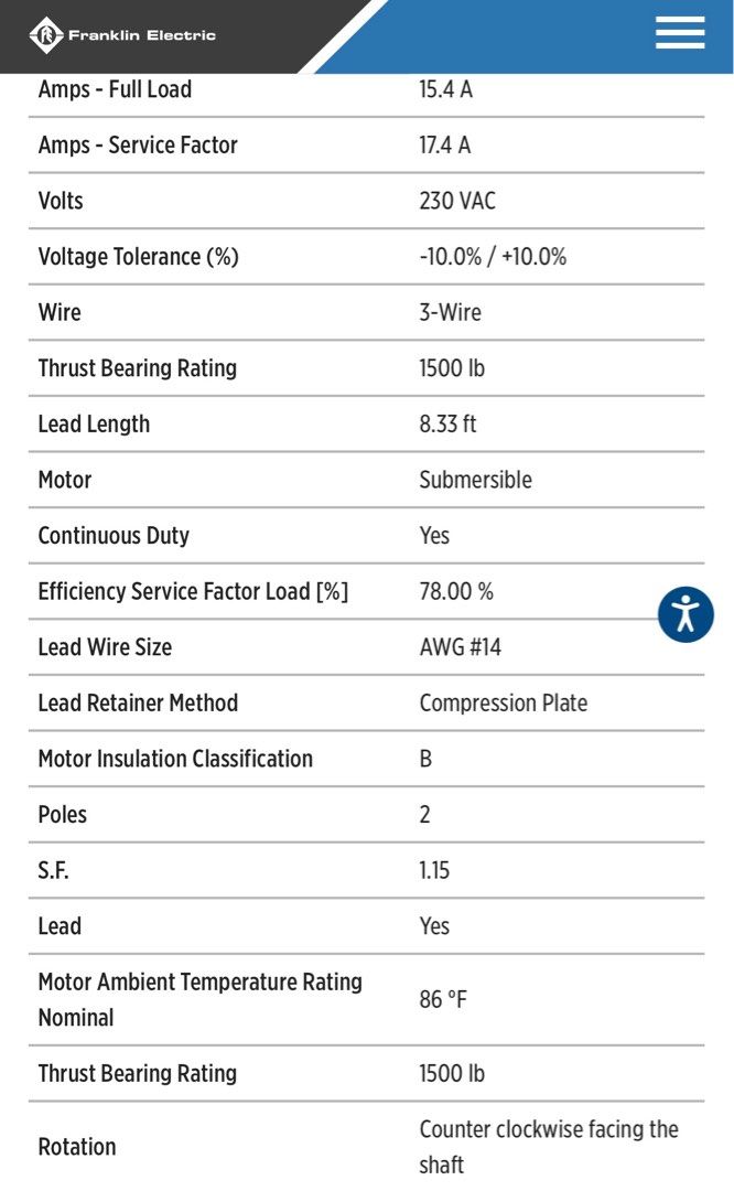 Franklin Electric 5HP Submersible Motor (Category: Construction Tools & Equipment) located in Quezon City. Submitted by margaggonzalez (Listing ID 1384711151, Image 3). Description: Used once only (< 12 hrs) for pump test..