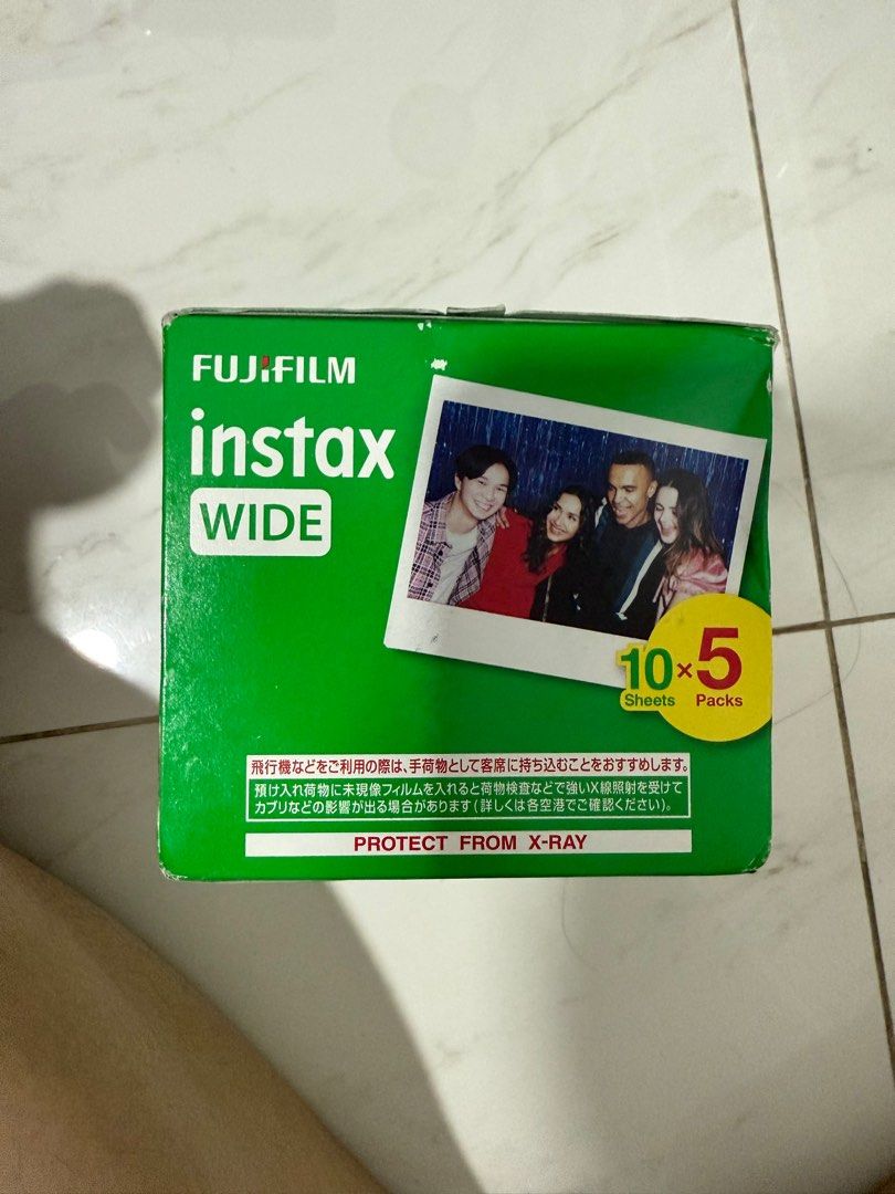 Fujifilm Instax Wide 5 packs x 10 sheets, Photography, Photography ...