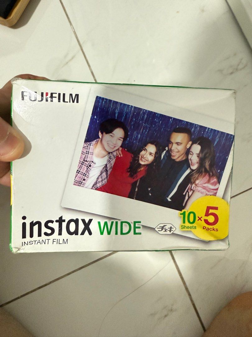 Fujifilm Instax Wide 5 packs x 10 sheets, Photography, Photography ...