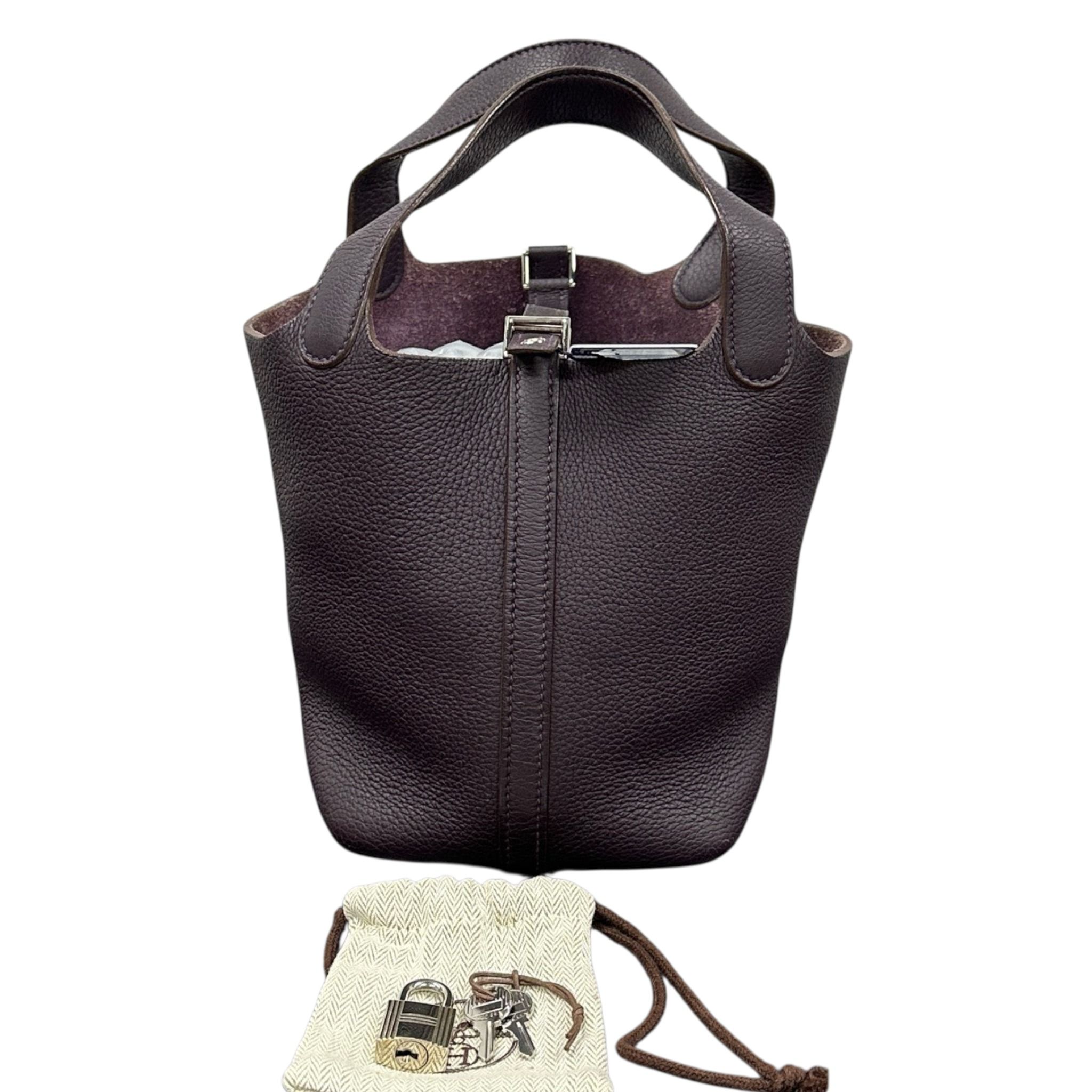 Hermes Picotin Lock 18 in Purple PHW, Luxury, Bags & Wallets on Carousell