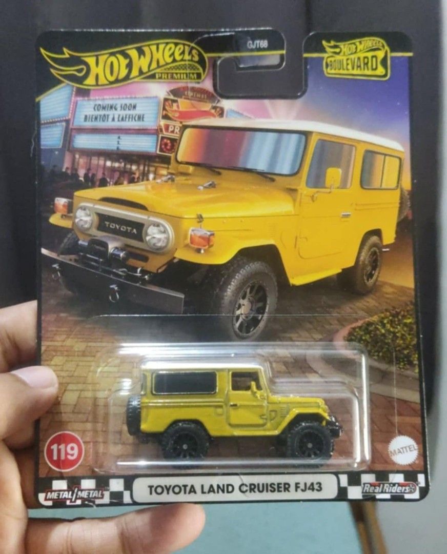Hot Wheels Premium Cars (Category: Vehicle & Diecast Models) located in Daet. Submitted by kjosefrafa90210 (Listing ID 1384729627, Image 2). Description: 500 each Nissan 370Z Toyota Land Cruiser FJ43 2018 Ford Mustang RTR Spec 5 2023 Nissan Z 2023 Toyota GR Corolla Mitsubishi Pajero Evolution Hummer H1 2020 Jeep Gladiator.
