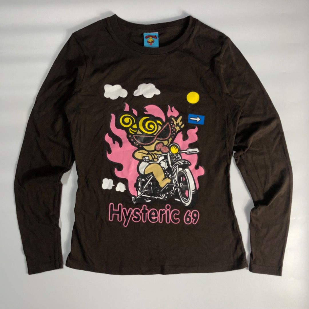 Hysteric Mini riding motorcycle longsleeves top (Category: Longsleeves) located in Manila. Submitted by xoxolovea (Listing ID 1384810207, Image 1). Description: xs to semi medium excellent condition .