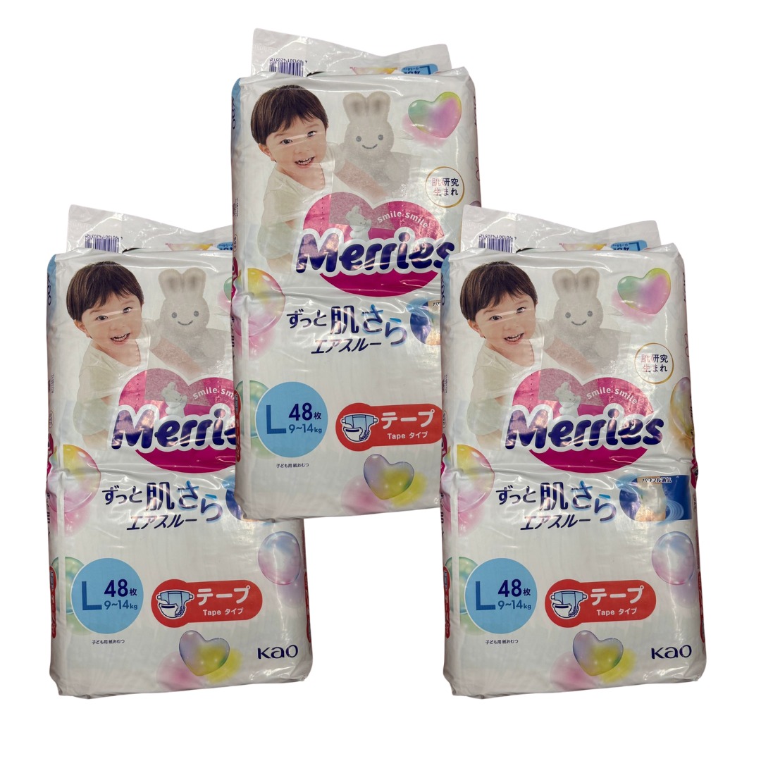 Merries First Premium Baby Diapers - Tapes/Pants, NB-S-XL, Soft & Absorbent (Made in Japan