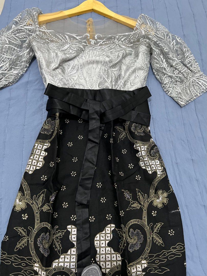 New Kebaya dress kombinasi batik+Sabuk Obi/kebaya kondangan/kebaya  pesta/kebaya wisuda/ kebaya Modern