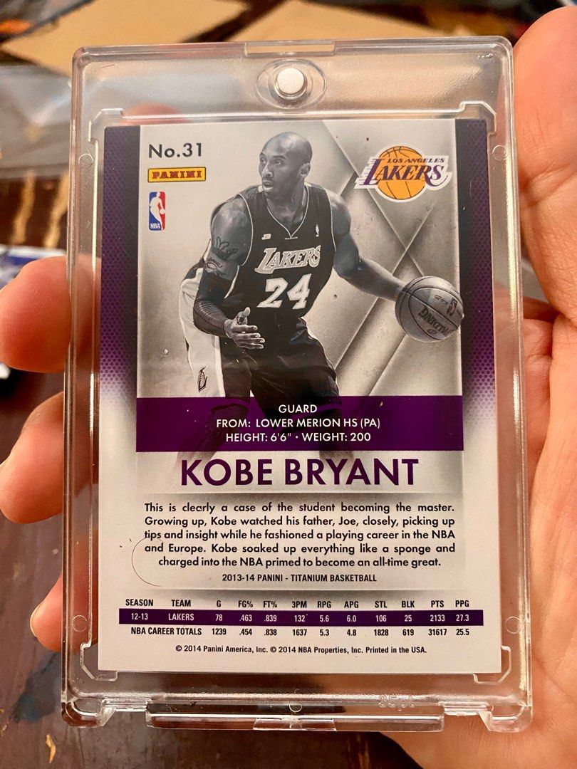 Kobe Bryant Titanium Card (Category: Raw Singles) located in Angeles City. Submitted by jengsantospogi (Listing ID 1384712715, Image 2). Description: Mint Gcash Lbc/jnt Angeles City Pampanga.