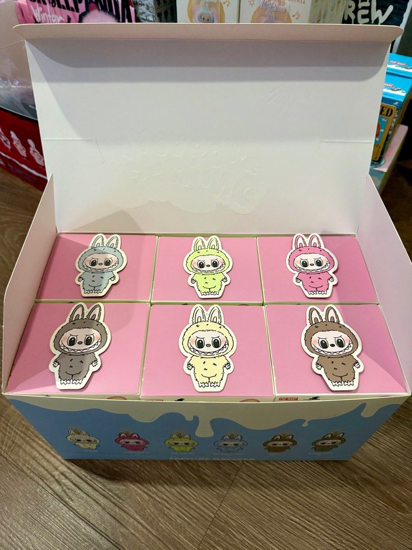 Labubu V1 Exciting Macaron (Category: Designer & Blind Box Toys) located in Quezon City. Submitted by himura03 (Listing ID 1384812312, Image 1). Description: For sale Labubu V1 Exciting Macaron Open bottom box/ Sealed foil ₱1,500 each only Available Soymilk Lychee Berry Green Grape Sea Salt Coconut Toffee Sesame Bean Mop: G cash/ BDO .
