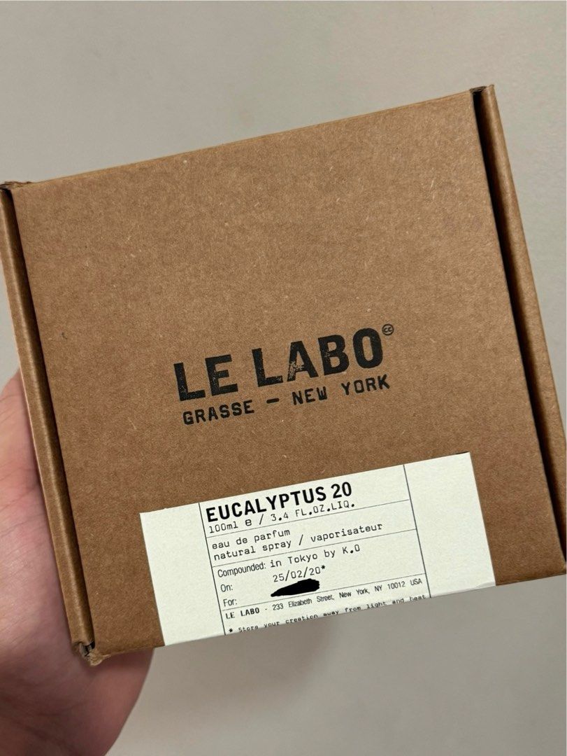 Le Labo Eucalyptus 20 100ML (Category: Fragrance & Deodorants) located in Manila. Submitted by decluttteringz (Listing ID 1384712112, Image 2). Description: Bought in Japan last Feb 2025 Sprayed a few times Rfs: Not using it.