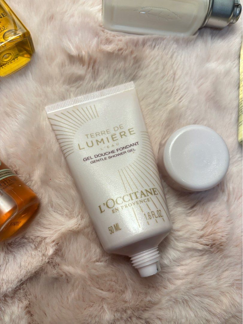 Loccitane Bath Essentials (Category: Bath) located in Taguig. Submitted by hisandhers16 (Listing ID 1384637369, Image 2). Description: Authentic. Brand new. See price per item: Loccitane Terre De Lumiere Shower Gel - P300 Loccitane Immortelle Oil Makeup Remover - P300 Loccitane Amande Shower Oil - P250 SOLD Loccitane Jasmine and Bergamote Shampoo - P200 Loccitane Verbana Body Lotion - P150 SOLD Im back from a long hiatus. Selling again unused and