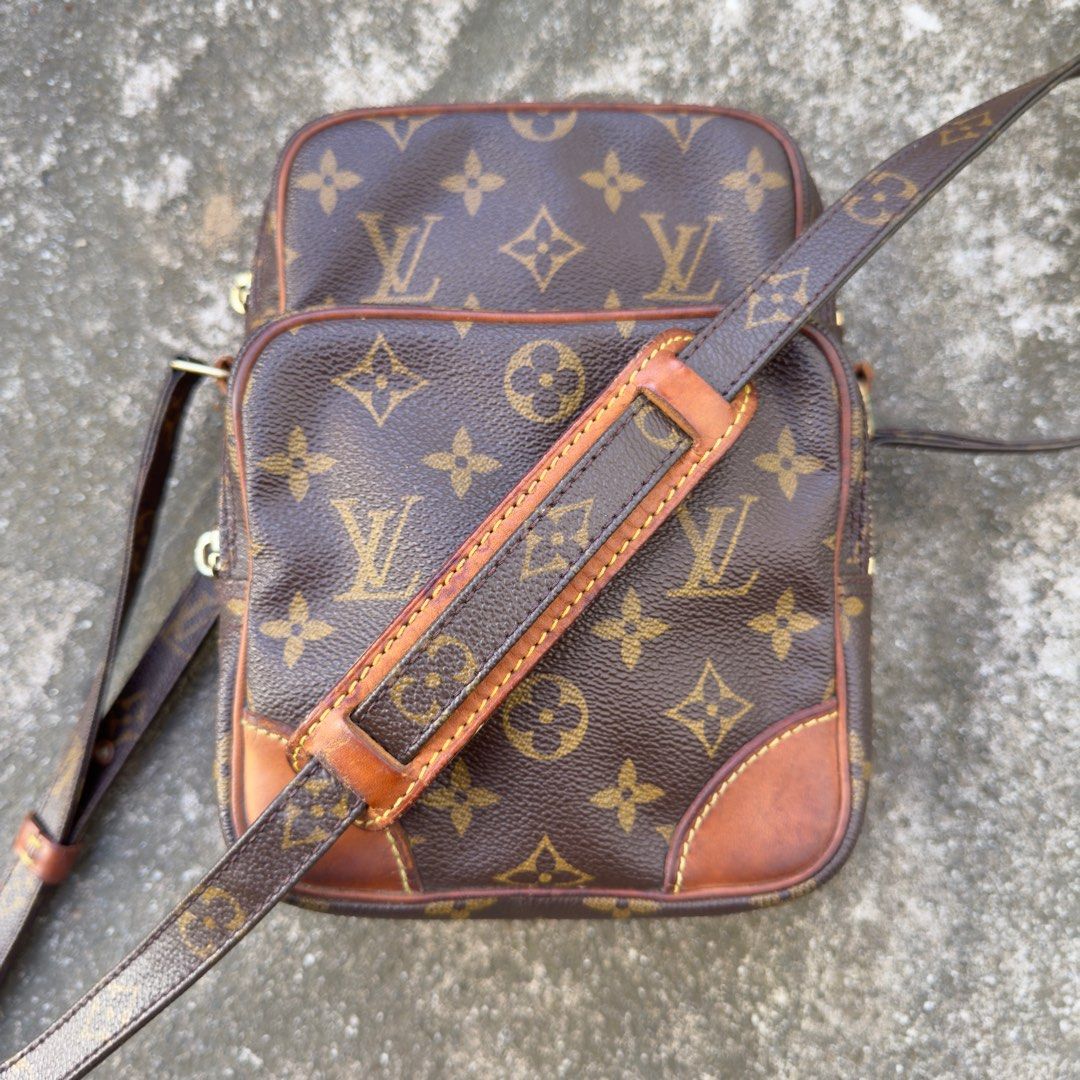 Louis Vuitton - Amazon Monogram - Shoulder Bag (Category: Luxury Bags & Wallets) located in Dasmarinas. Submitted by F_A_Q (Listing ID 1384774995, Image 2). Description: ONE SIZE - 7.5 In. Width - 8.5 In. Length Rank AB No minor issue just a few sign of natural use. Very presentable condition No inclusion/No dust bag Can send more pictures upon inquiry - 100% Guaranteed authentic - Dark patina - Made in France .