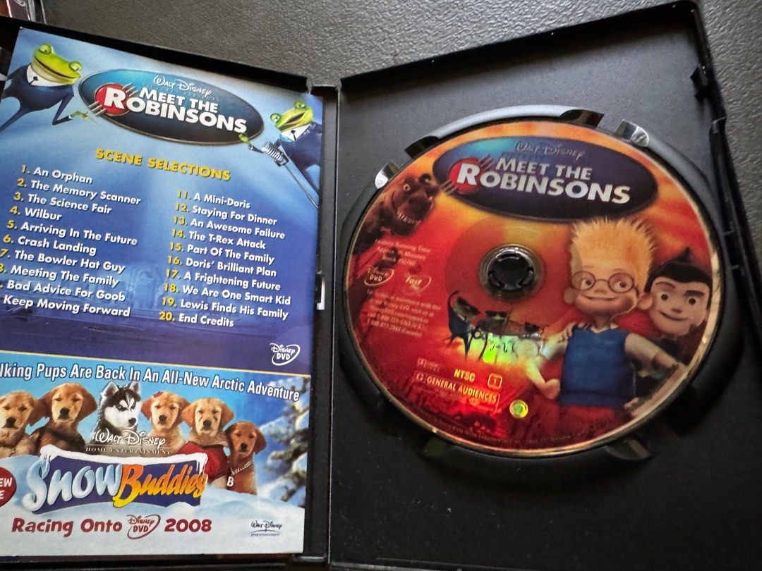 Meet the Robinsons Original DVD (Category: CDs & DVDs) located in Quezon City. Submitted by happyreader (Listing ID 1384682118, Image 3). Description: Preloved, good condition Original DVD.