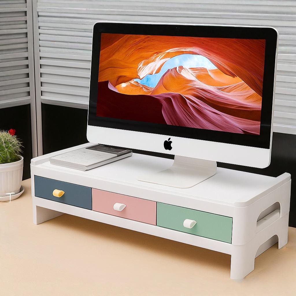Monitor Riser Stand | Desktop Storage Shelf | Computer Screen Stand ...