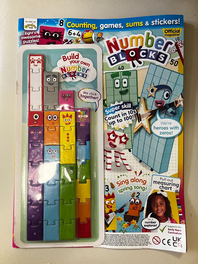 Numberblocks magazine, 興趣及遊戲, 書本 & 文具, 兒童書籍 - Carousell