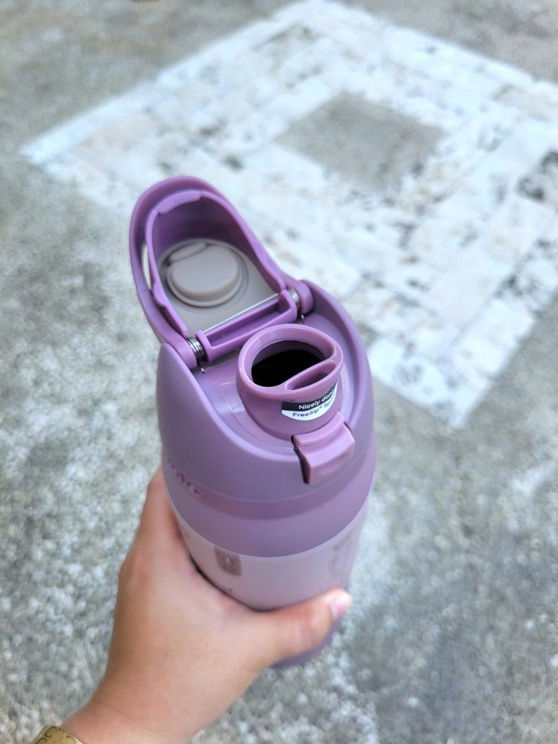 Owala 32oz FreeSip "SPRING REVIVAL" 🌱💜 (Category: Water Bottles & Tumblers) located in Quezon City. Submitted by Kayreen (Listing ID 1384688956, Image 2). Description: • Stainless steel insulated bottle. • Leak-proof lid. • Patented FreeSip spout with a built-in straw that lets you sip or swig. • BPA , lead and Phthalate-free. • Wide opening for cleaning and adding ice. • with convenient carry loop that also doubles as a lock when closed. • Man
