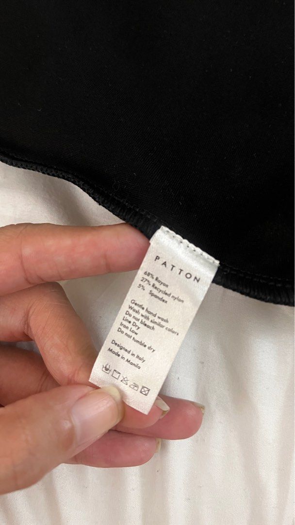 Patton Black Shirt Bodysuit (Category: Others Tops) located in Quezon City. Submitted by col.funshot (Listing ID 1384685244, Image 3). Description: Still new with tags. i just tried it on for fitting. Rfs: need to size up :( but quality is so good Last price posted Shipping fee c/o buyer No returns .