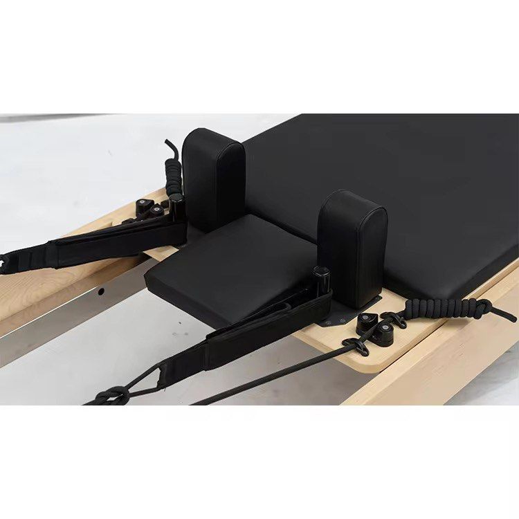 Pilates Reformer Machine - Wood (Studio Grade) (Category: Cardio & Fitness Machines) located in Pasig City. Submitted by boardsmnl (Listing ID 1384688864, Image 2). Description: 𝐏𝐢𝐥𝐚𝐭𝐞𝐬 𝐑𝐞𝐟𝐨𝐫𝐦𝐞𝐫 𝐌𝐚𝐜𝐡𝐢𝐧𝐞 - 𝐖𝐨𝐨𝐝 (𝐒𝐭𝐮𝐝𝐢𝐨 𝐆𝐫𝐚𝐝𝐞) 🧘‍♀️ ₱𝟒𝟓,𝟎𝟎𝟎 🏷️ — Brandnew * Suitable for home use or private training studios * Includes all Accessories * High quality brand wire springs * High-elastic memory foam * PU leather *