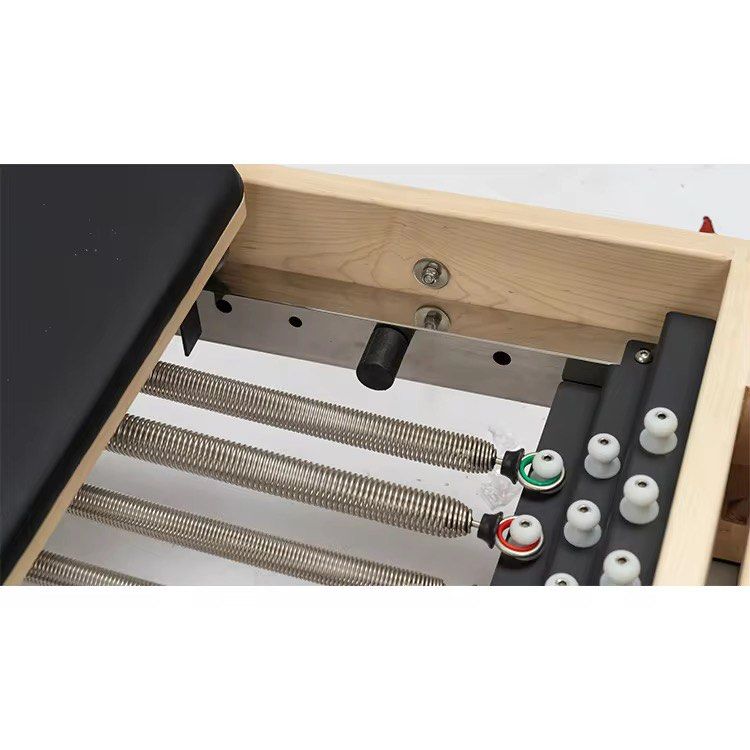 Pilates Reformer Machine - Wood (Studio Grade) (Category: Cardio & Fitness Machines) located in Pasig City. Submitted by boardsmnl (Listing ID 1384688864, Image 3). Description: 𝐏𝐢𝐥𝐚𝐭𝐞𝐬 𝐑𝐞𝐟𝐨𝐫𝐦𝐞𝐫 𝐌𝐚𝐜𝐡𝐢𝐧𝐞 - 𝐖𝐨𝐨𝐝 (𝐒𝐭𝐮𝐝𝐢𝐨 𝐆𝐫𝐚𝐝𝐞) 🧘‍♀️ ₱𝟒𝟓,𝟎𝟎𝟎 🏷️ — Brandnew * Suitable for home use or private training studios * Includes all Accessories * High quality brand wire springs * High-elastic memory foam * PU leather *