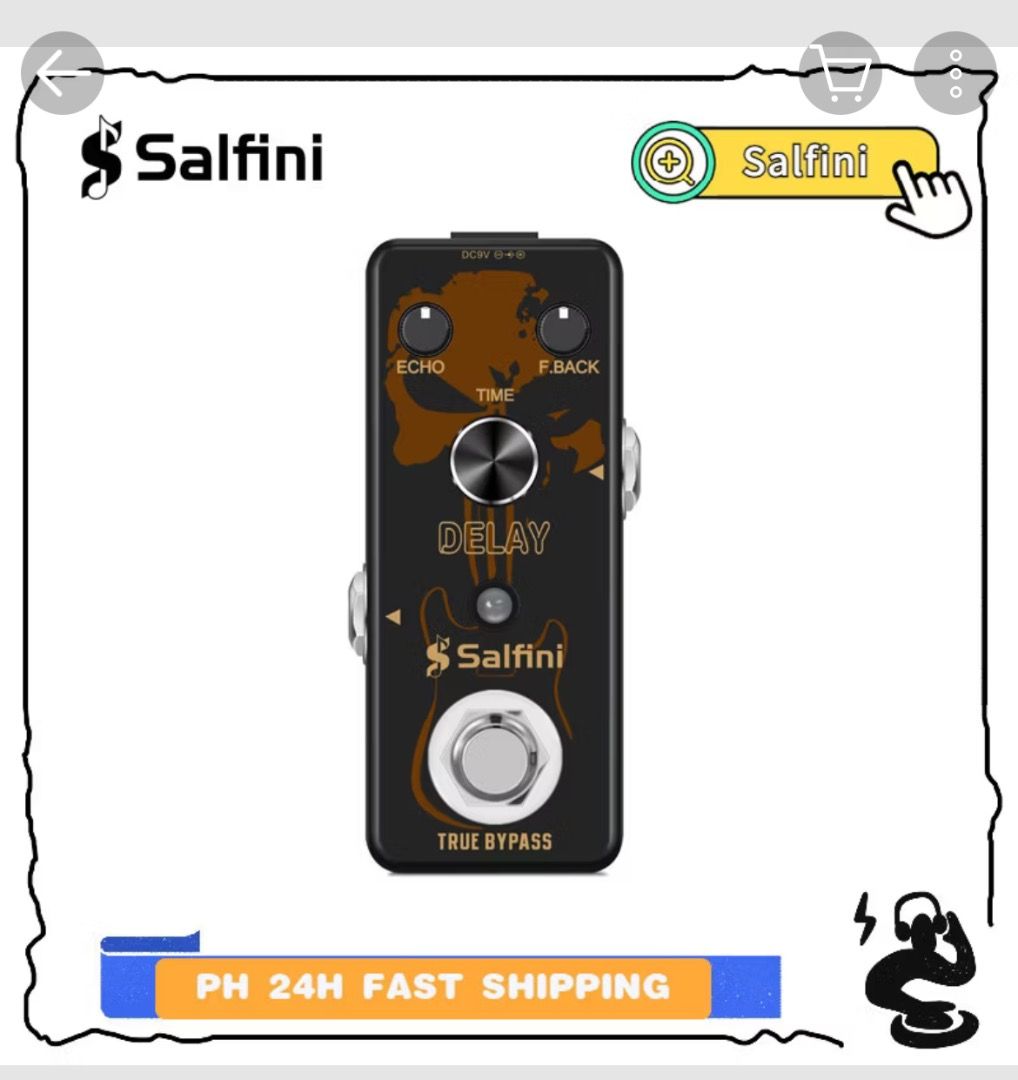 Salfini Guitar Delay Pedal (Category: Musical Instruments) located in Cavite. Submitted by paosaidhigh (Listing ID 1384741373, Image 2). Description: Rfs: Hindi na nagagamit.