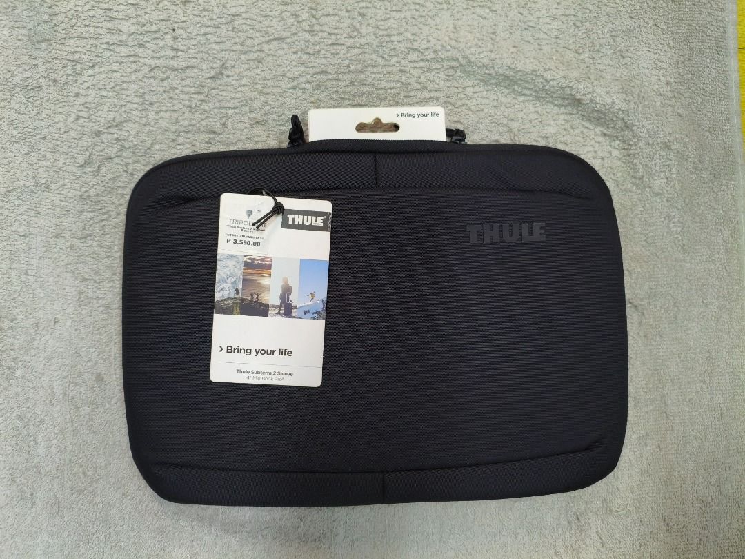 Thule Subterra Sleeve (14" MacBook Pro) - Black (Category: Laptop Bags & Sleeves) located in Quezon City. Submitted by carou14854 (Listing ID 1384766061, Image 2). Description: MOP: GCash MOD: LBC, LBC-COP ✅ Buyer shoulders SF Am usually offline. Expect reply within 24 hours. May sms/text for faster transaction. No calls please..