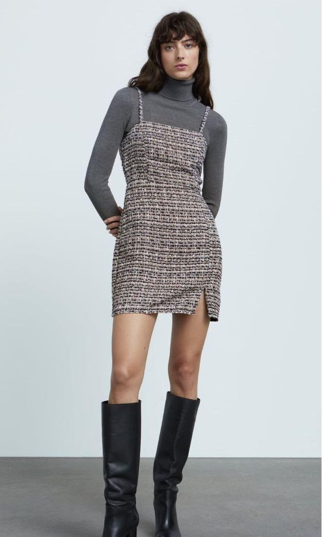 Zara Blue tweed dress (Category: Dresses) located in Tarlac. Submitted by heartbeataria (Listing ID 1384827308, Image 2). Description: .