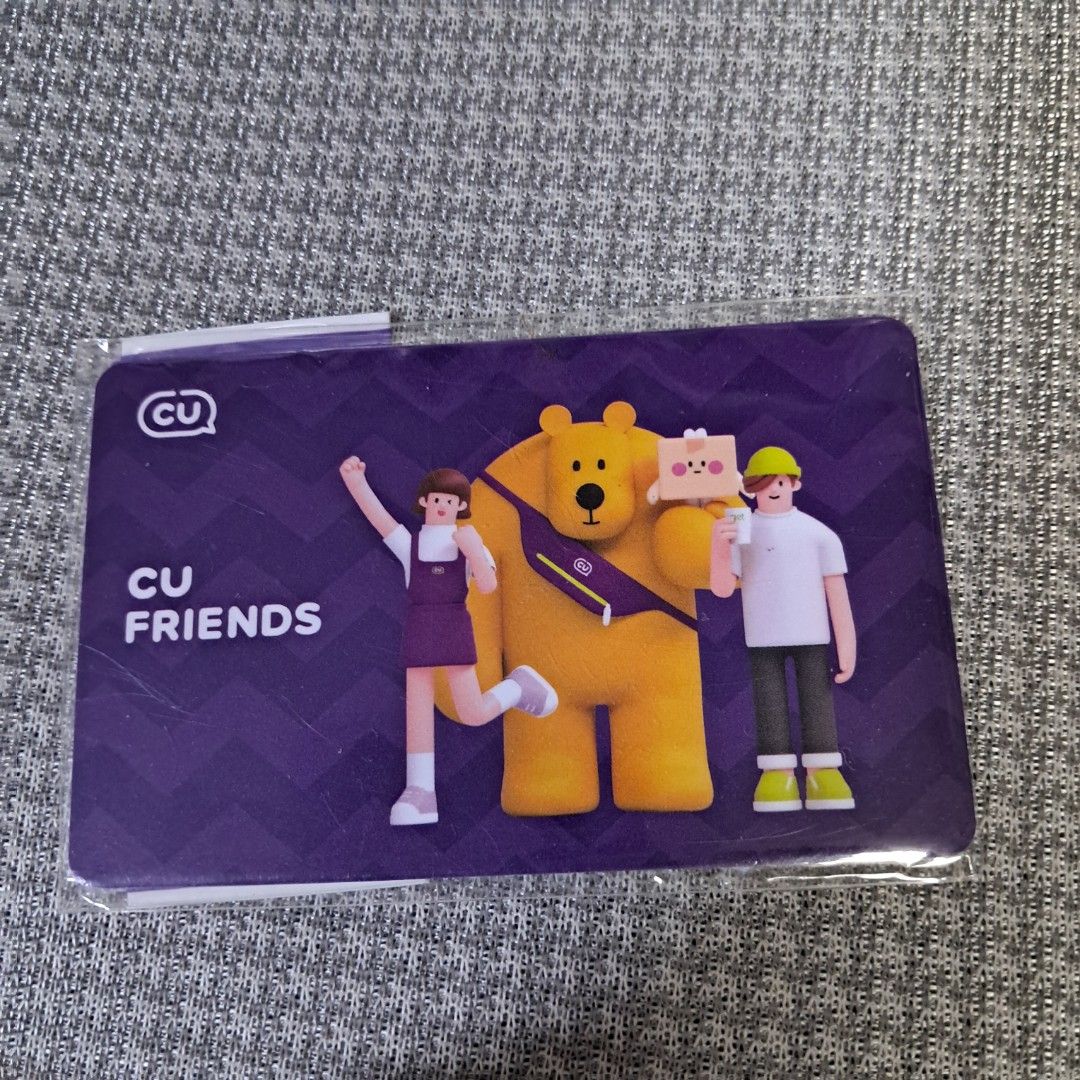 包郵韓國八達通餘額3750韓元cash bee ezl card cu friends 韓國交通卡, 興趣及遊戲, 旅行, 旅遊- 旅行必需品及用品-  Carousell