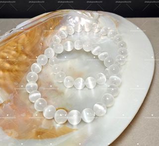 全新 透石膏 手串 8mm Selenite Bracelet64221546659074110