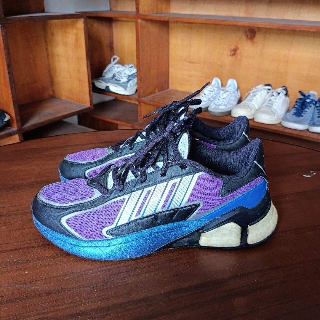 Adidas Neo A3 Boost Biru Ungu Sepatu Sneakers Running Unisex