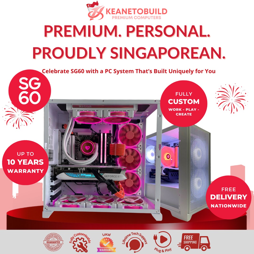 [August 8.8 SG60 Sale] CUSTOM GAMING PC DESKTOP COMPUTER WORKSTATION PC ...
