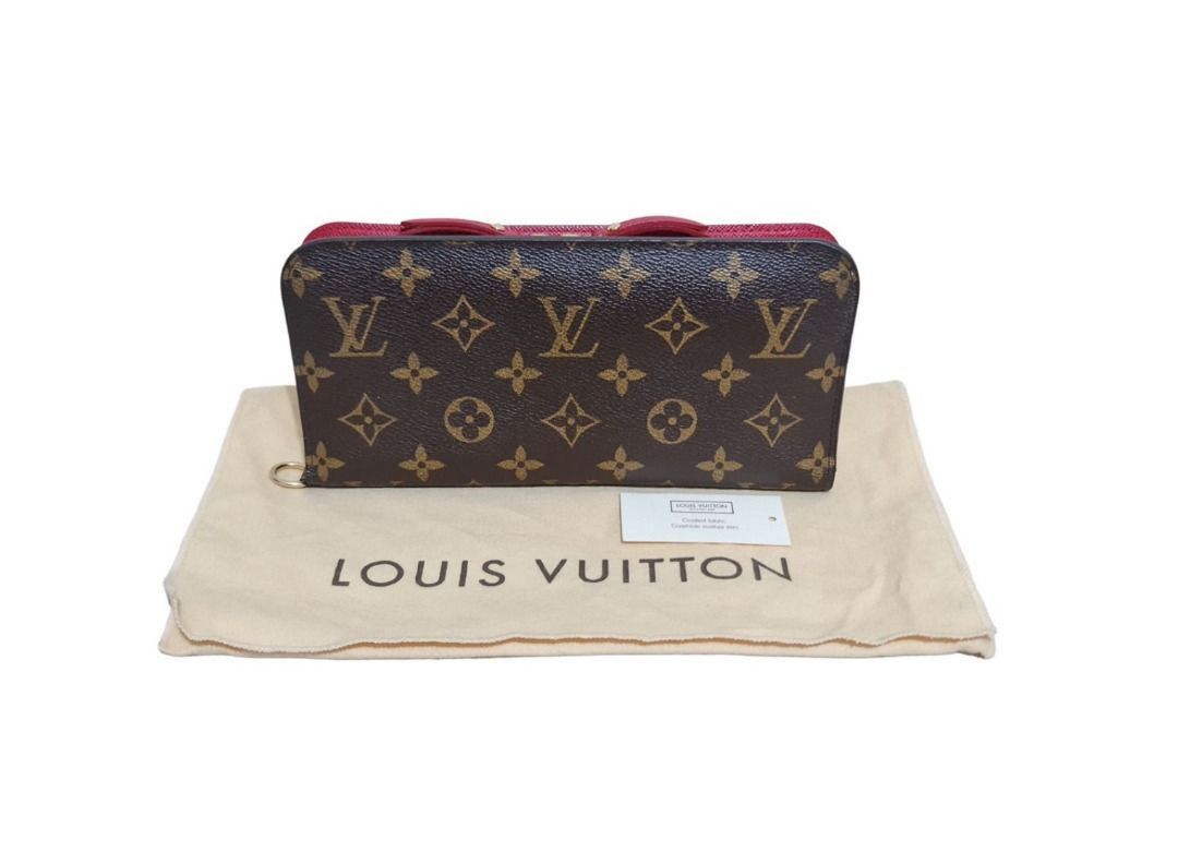 AUTHENTIC LOUIS VUITTON LV MONOGRAM INSOLITE RED INTERIOR LARGE WALLET / COMPACT CLUTCH (Category: Wallets & Card holders) located in Makati City. Submitted by maximum_happiness (Listing ID 1385023162, Image 1). Description: READ, READ, READ, READ THE ITEM DESCRIPTION GUARANTEED AUTHENTIC OR FULL REFUND MORE DETAILED PICS HERE - https://jpegbay.com/gallery/008656557-.html#1 MONOGRAM CANVAS EXTERIOR – GOLD TONE METAL HARDWARE – RED CROSS GRAIN LEA
