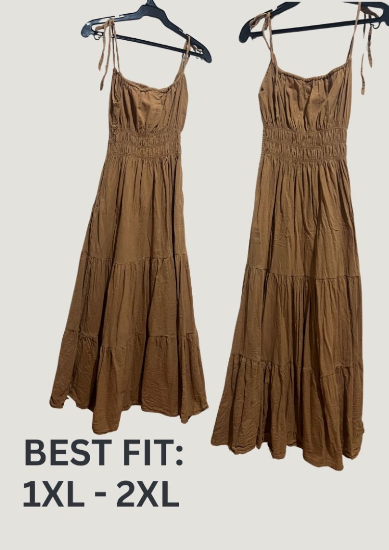 Boho Chic Smocked Maxi Dress (Category: Dresses) located in Manila. Submitted by withmach (Listing ID 1384987636, Image 1). Description: ⋆𐙚₊ SELLING PRE-LOVED DRESSES ₊𐙚⋆ ୨ৎ PAYO ୨ৎ Price: 120 PHP ୨ৎ MOP: Gcash only ୨ৎ Delivery: Lalamove, Grab, Joyride, Angkas, & J&T (BUYER PAYS SF) ୨ৎ Details are posted on the photo !! ⸜(｡˃ ᵕ ˂ )⸝♡.