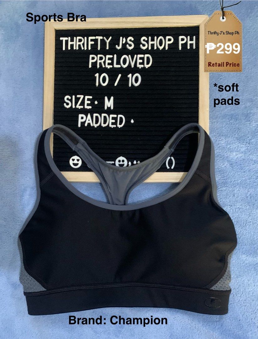 Champion Sports Bra (Category: Activewear) located in Santa Rosa. Submitted by thriftyjs (Listing ID 1384878200, Image 1). Description: Items from Australia Mostly 10/10 condition Details are in the photos Location: Sta. Rosa, Laguna MOP: Gcash MOD: J&T DM us with a SCREENSHOT of your orders or inquiries Disclaimer: Our shop is not affiliated with any brands mentioned. All trademarks and copyright belongs to the respective brand owners. .