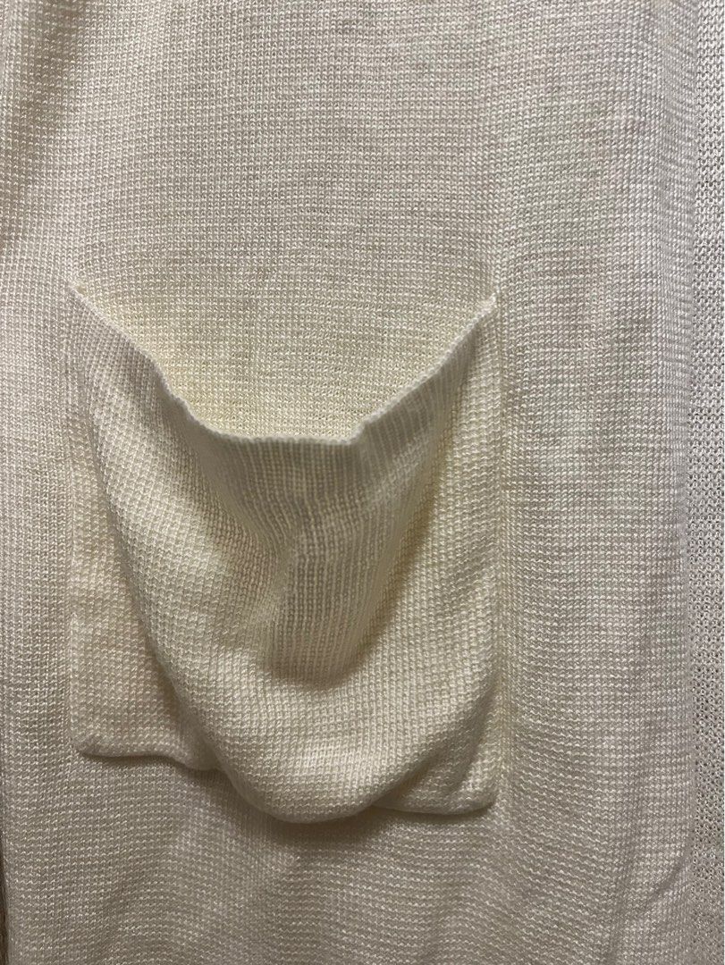 classic cream knit cardigan open front with pockets (Category: Coats, Jackets and Outerwear) located in Manila. Submitted by shopthisstuff (Listing ID 1385025065, Image 2). Description: .