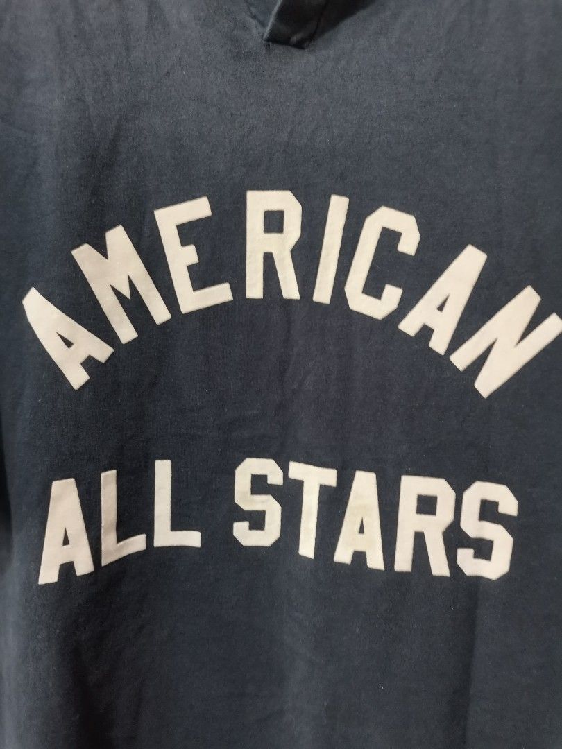 FOG Fear of God American All Stars Seventh Collection Tshirt (Category: Tshirts & Polo Shirts ) located in Lipa City. Submitted by donatzzz (Listing ID 1384915917, Image 3). Description: FOG Fear of God American All Stars Seventh Collection Tshirt Size Tag: XL Dimes: 24x30.5 Condition: Verygood / Need wash / Missing buttons, need replacement Color Rate : 9/10 Gcash or Bank Payment (BPI) Add 75 for shipping fee (J&T).