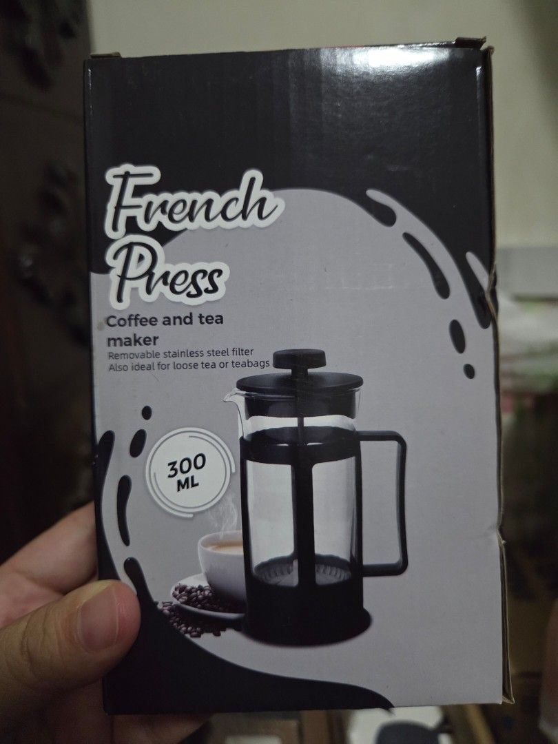 French press (Category: Coffee Machines & Makers) located in Quezon City. Submitted by markikay814 (Listing ID 1385002980, Image 1). Description: brand new. received as gift, never used.