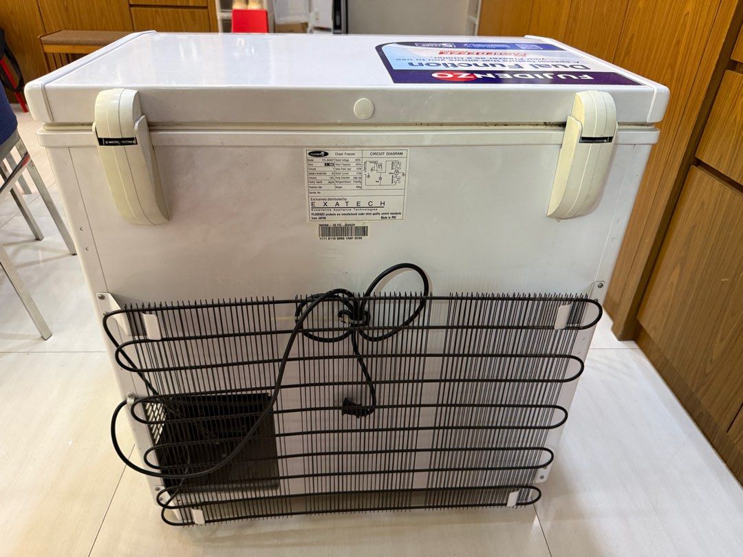 Fujidenzo chest freezer (Category: Refrigerators and Freezers) located in Manila. Submitted by declutteringitems2024 (Listing ID 1384836127, Image 2). Description: Pm only if you are going to buy / no time for chitchat.