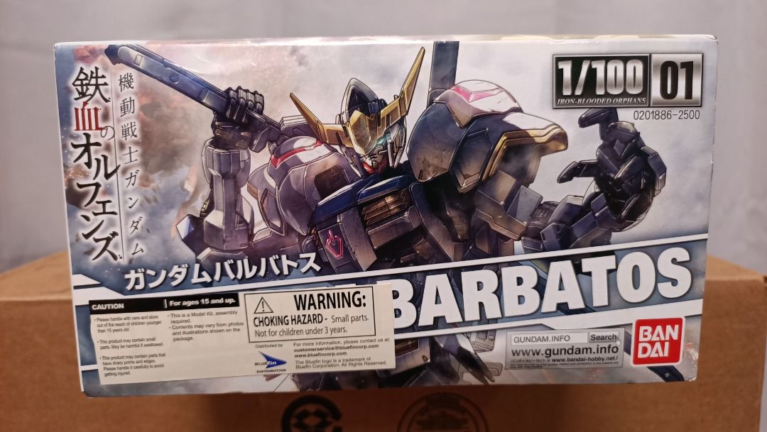 Gundam Barbatos 1/100 Model Kit | Iron-Blooded Orphans | Bandai | New (Category: Gundam Model Kits) located in Singapore. Submitted by keatleong (Listing ID 1384860895, Image 3). Description: Unleash the raw power of Tekkadan’s ace mobile suit with this 1/100 Gundam Barbatos model kit from Iron-Blooded Orphans, Bandai release. 🔹 Official Bandai product, made in Japan 🔹 Includes full inner Gundam Frame + outer armour details 🔹 Highly poseable w