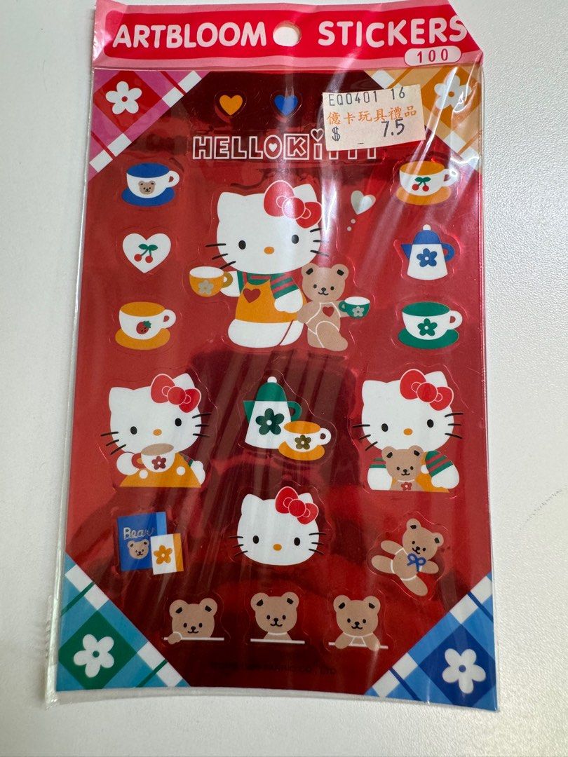 Hello Kitty and Sanrio Stickers, 興趣及遊戲, 手作＆自家設計, 文具 - Carousell