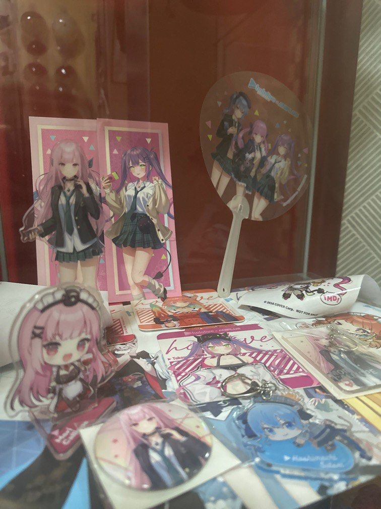 Hololive Aniplus Cafe Merch (Category: Character Goods) located in Quezon City. Submitted by lfa02 (Listing ID 1384924058, Image 3). Description: Bought in aniplus Cafe SG 1.5k Bulk can sell seperately dm Suisei and Ina coaster Fan Paper mat ^^ Currently sold items.