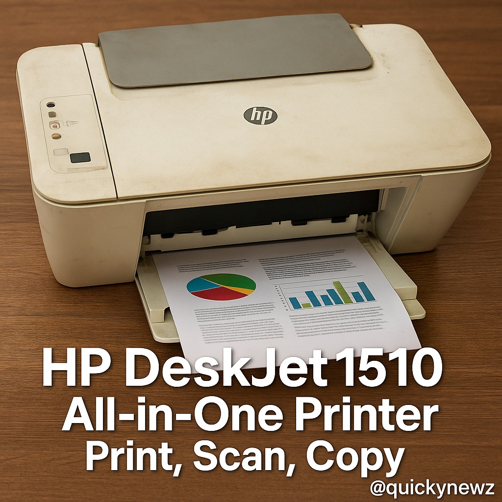 HP DeskJet 1510 All in One Printer Print Scan Copy Computers