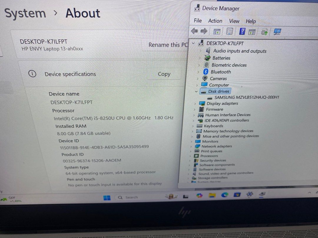 Hp envy 13 laptop Computers Tech Laptops Notebooks on Carousell