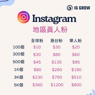 Instagram 帳戶/粉絲/讚好 IG Collection item 1