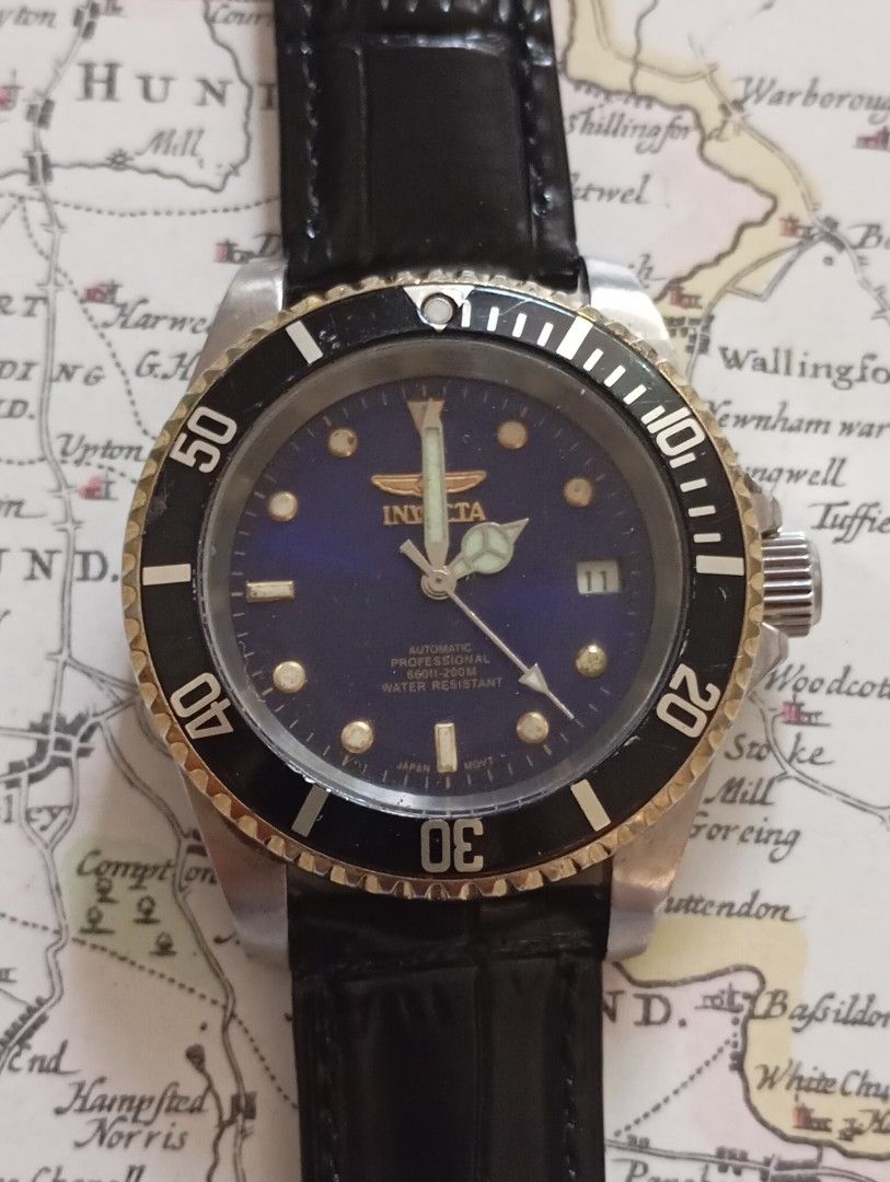 Invicta automatic (Category: Men's Watches) located in Las Pinas. Submitted by quick_deals_great_finds2 (Listing ID 1384888496, Image 1). Description: Original good working condition Automatic 40mm large.