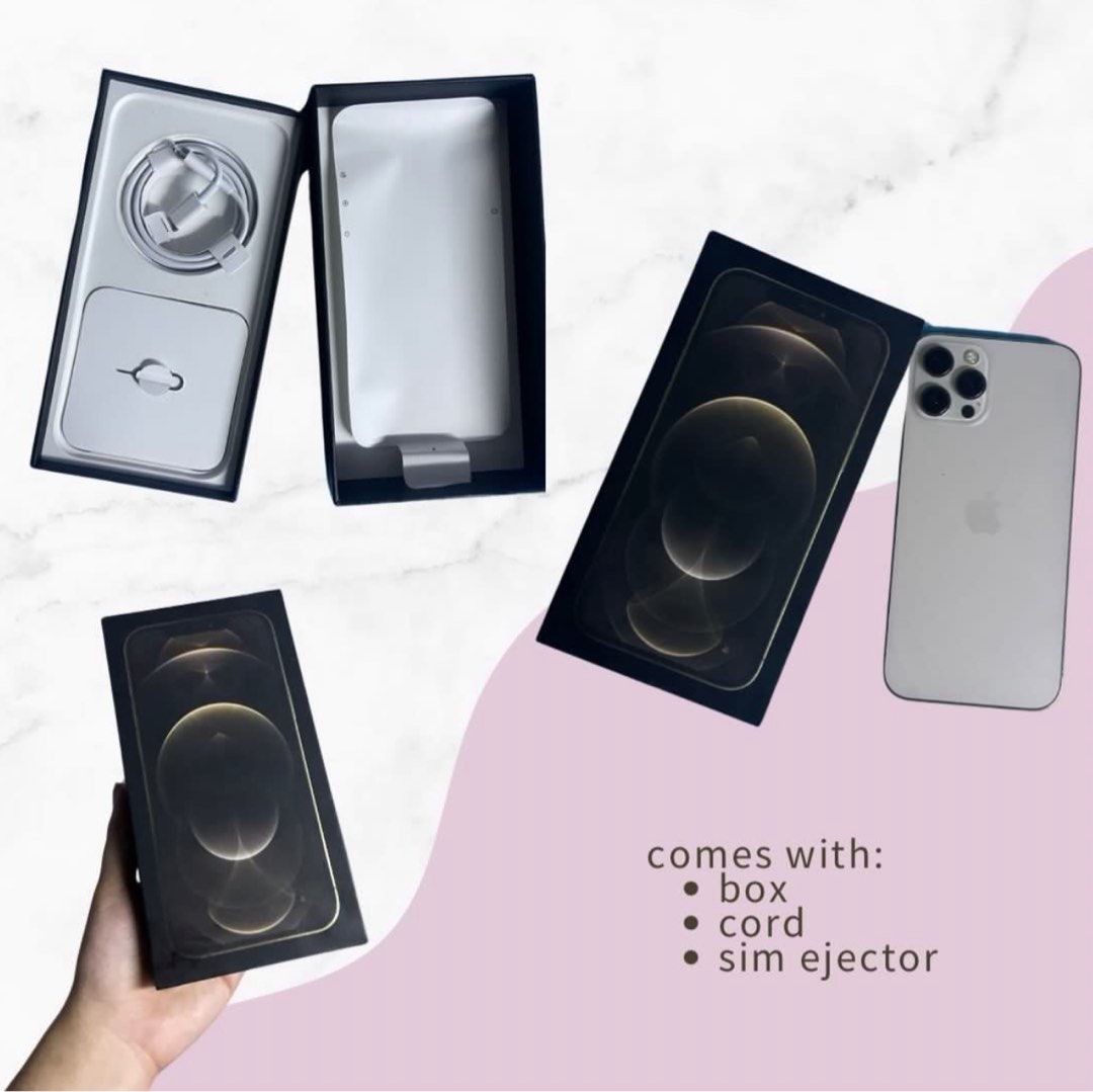 iPhone 12 Pro Max (Category: iPhone 12 Series) located in Manila. Submitted by chnlmltnt (Listing ID 1385039449, Image 2). Description: FOR SALE: iPhone 12 Pro Max • gold • 128 gb • 78% BH (service but matagal pa rin bago malowbat) ORIGINAL BATTERY, i can have it replaced if you like • SMART locked • ALL WORKING • selling price: P22,000 (before) reduced to: P19,000 ‼️‼️‼️ * with box and charging cable * free cases *rfs: upgrade lady-owned kaya ma