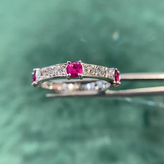 K18紅寶石鑽石線戒64204046278914110