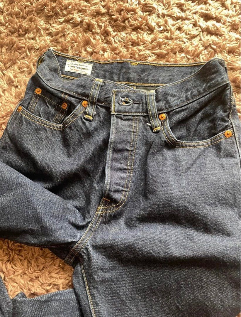 Levis Premium 501 womens (Category: Jeans) located in Manila. Submitted by mayyyyyx (Listing ID 1384847992, Image 2). Description: Levi’s Premium 501 women’s Dm for when worn photo :) super pretty! Di ko pa nagamit nasukat lang Size 24-26 women’s .