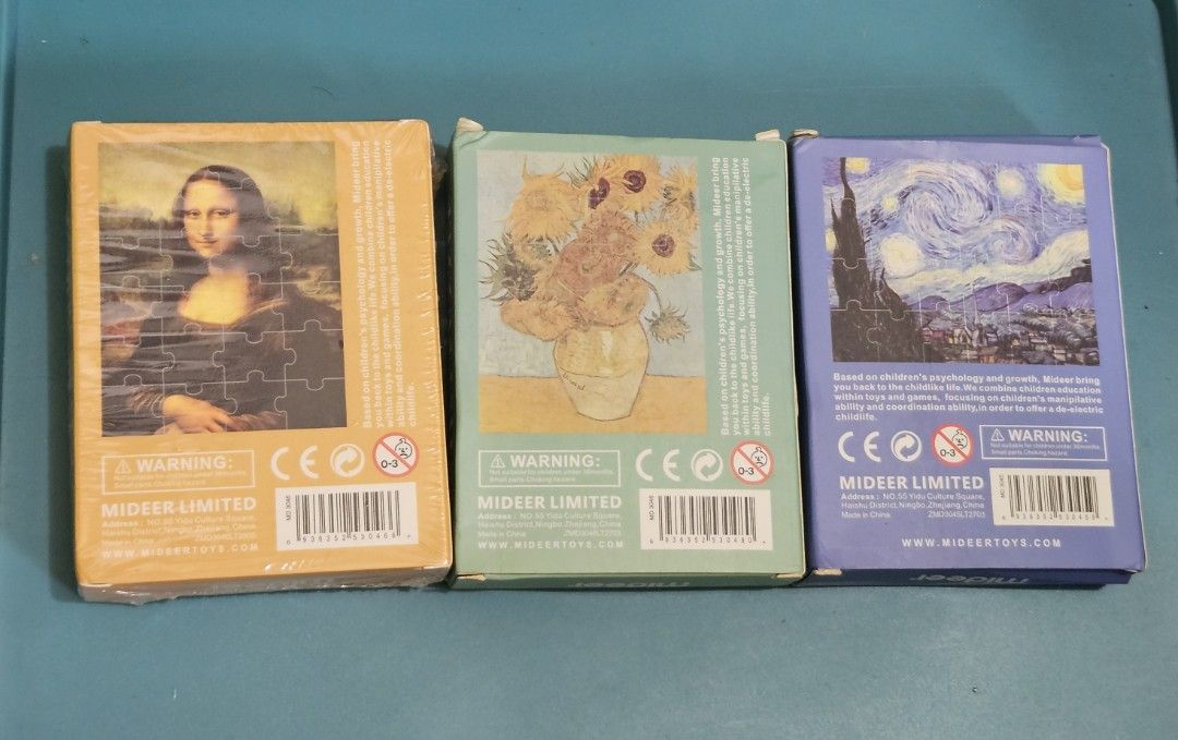 Mideer Artist Mini Puzzle set (Category: Board Games & Puzzles) located in Pasig City. Submitted by somethingtoreadph (Listing ID 1384958043, Image 2). Description: 🔶️ sf shouldered by buyer 🔶️ no reservation; first to pay 🔶️ mop: bdo, bpi or gcash 🔶️ mod: J&T or pick up in Pasig.