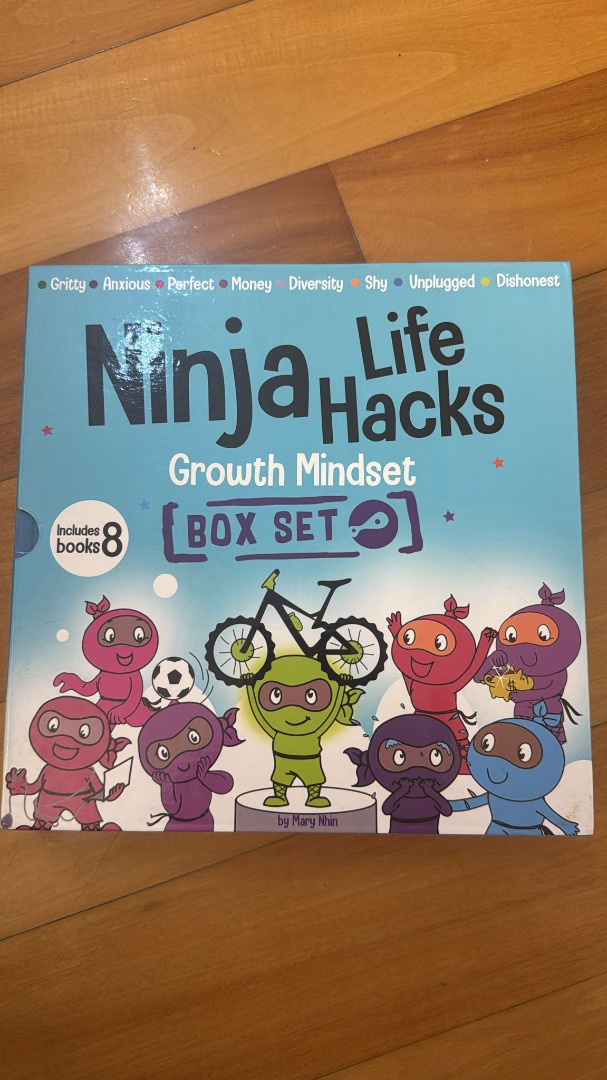 Ninja Life Hacks Growth Mindset -8 bookds, 興趣及遊戲, 書本 & 文具, 兒童書籍 - Carousell