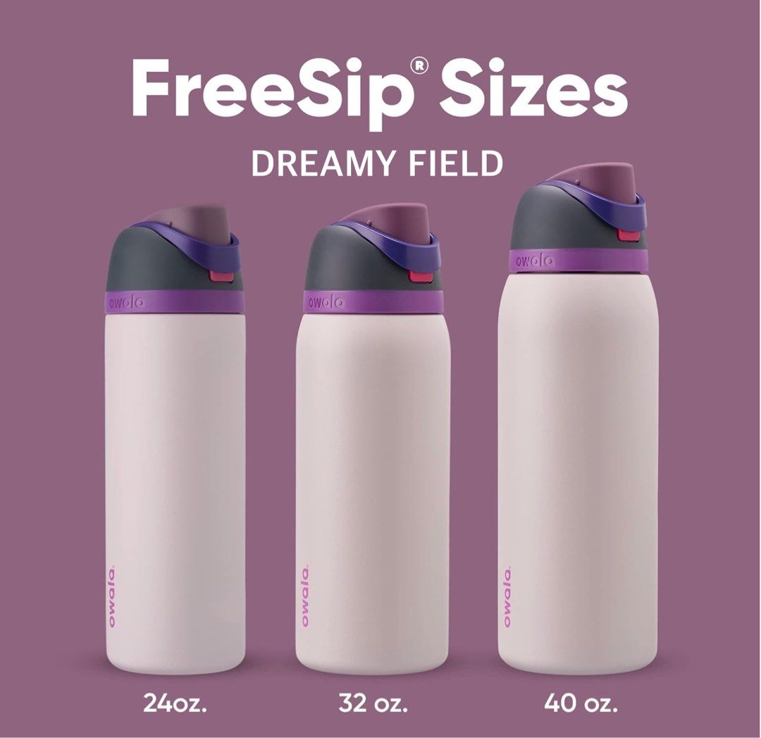OWALA Freesip Insulated Stainless Steel Tumbler 24oz, 32oz, 40 oz (Category: Water Bottles & Tumblers) located in Manila. Submitted by calli.d (Listing ID 1384858789, Image 1). Description: Accepting Pasabuys until AUG 8! ✨ ETA: ~3rd to 4th wk of August 2025 Back to School Promo of Owala. Fresh from US 🇺🇸 (Can guarantee authenticity) 24oz: 2400 32oz: 2700 40oz: 2900 Other colors available. Colors and sizes are subject to availability. Just PM t
